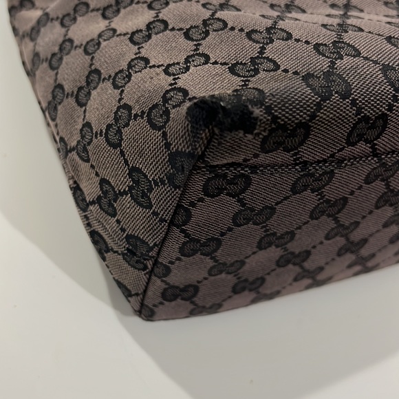 Vintage Gucci Monogram Bag Brown - Picture 6 of 10